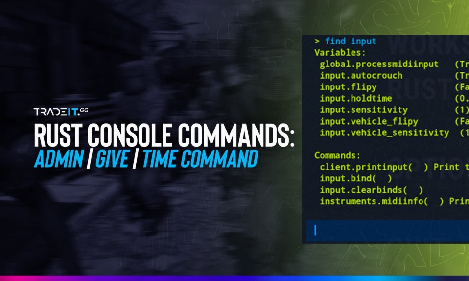 Rust Console Commands – Admin | Give | Time Command